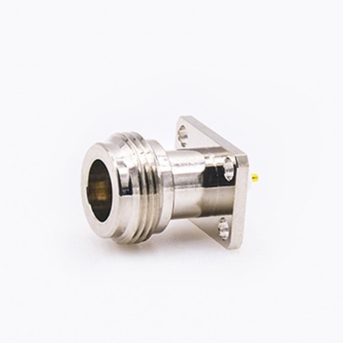 A N-female Chassis Mount Connector Straight Welding Plate 4 Hole Flange Solder for PCB Mount A N-female Chassis Mount Connector Straight Welding Plate 4 Hole Flange Solder for PCB Mount