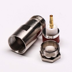 Clamp Type Coupling N connector Female Straight Coaxial Connector