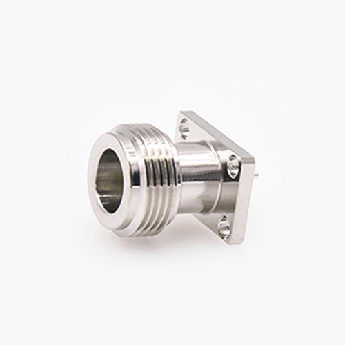 Coax Connector Type N Welding Plate 4 Hole Flange Straight Female Solder for PCB Mount Coax Connector Type N Welding Plate 4 Hole Flange Straight Female Solder for PCB Mount