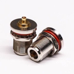 Coaxial Bulkhead Connector Straight Jack Connector Solder Type Waterproof