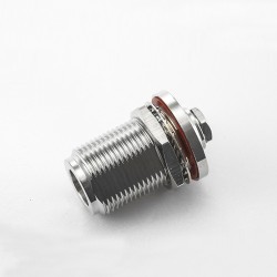 Connector N Bulkhead Waterproof Straight Female Solder for Semi-flexible Semi-rigid-2