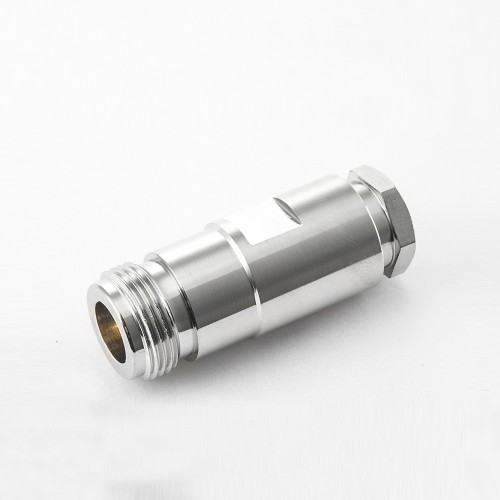 Connector N Type RG58 Female Straight Clamp for RG142 SYV50-3 Connector N Type RG58 Female Straight Clamp for RG142 SYV50-3