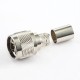 Connector Type N RG 213 Male Straight Crimp for SYV50-7 Connector Type N RG 213 Male Straight Crimp for SYV50-7
