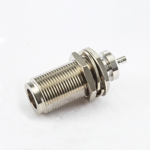 Crimp N Connector Female Straight Bulkhead for Cable