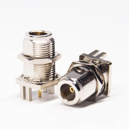 Edge Mount N Type Connector Straight Female Bulkhead Receptacle