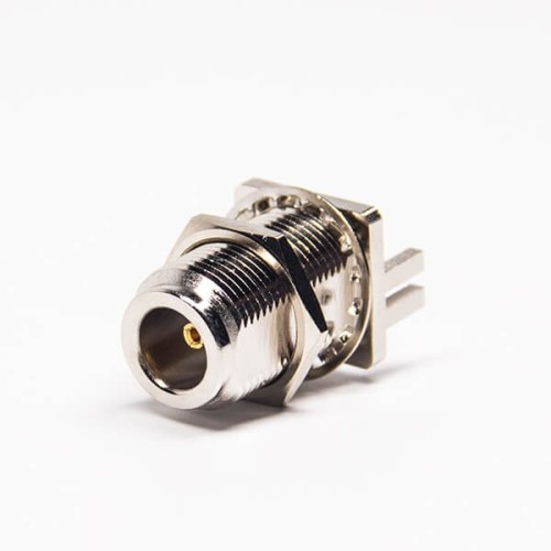 Edge Mount N Type Connector Straight Female Bulkhead Receptacle