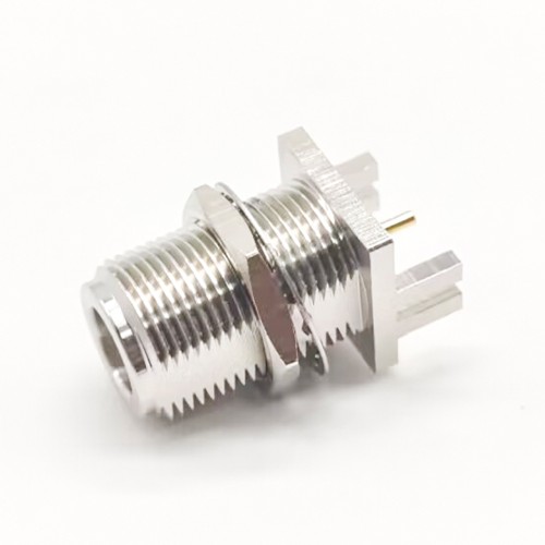 Edge Mount N Type Connector Straight Female Bulkhead Receptacle