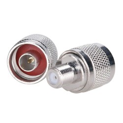 F Jack Female to N Plug Male RF Coaxial Connector Adapter
