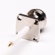 Female N Type Coaxial Straight 4 Hole Flange Mount Extended PTFE Type