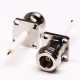 Female N Type Coaxial Straight 4 Hole Flange Mount Extended PTFE Type