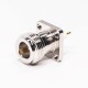 Flange Mount Type N Female Connector 180 Degree Through Hole for PCB Mount Flange Mount Type N Female Connector 180 Degree Through Hole for PCB Mount