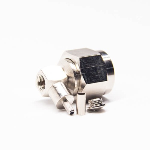 Hexagonal N Connector Male Right Angled Crimp Type for Coaxial Cable Hexagonal N Connector Male Right Angled Crimp Type for Coaxial Cable