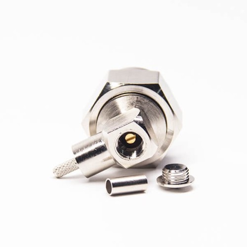 Hexagonal N Connector Male Right Angled Crimp Type for Coaxial Cable Hexagonal N Connector Male Right Angled Crimp Type for Coaxial Cable