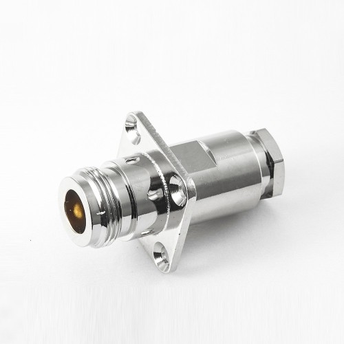 Jack Type N Straight 4 Hole Flange Clamp for 5D-FB LMR300 Jack Type N Straight 4 Hole Flange Clamp for 5D-FB LMR300