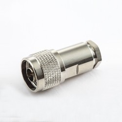N 75 Ohm Connector Male Straight Clamp for SYV75-3 3C-2V