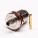 N Bulkhead Connector Jack 180 Degree Crimp Type Waterproof