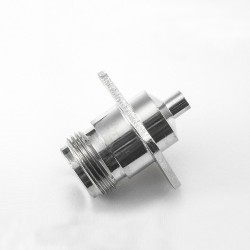 N Coax Type 4 Hole Flange Female Straight Solder for Semi-flexible Semi-rigid-3