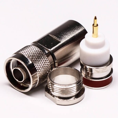 N Connector 180 Degree Male Clamp Type Coaxial Connector N Connector 180 Degree Male Clamp Type Coaxial Connector