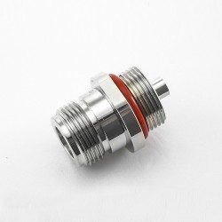 N Connector 50 Ohm Female Bulkhead Straight Waterproof Solder for Semi-flexible Semi-rigid-3