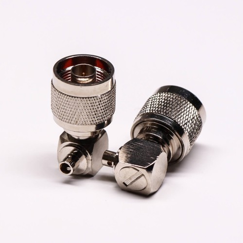 N Connector 90 Degree Plug Solder Type for Coaxial Cable