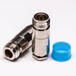 N Connector Dust Cap Female Straight Coaxial Connector Clamp Type
