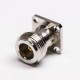 N Connector Female Panel Mount Straight Dust Cap Epoxy Captivate