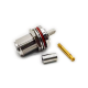 N Connector for RG223,142,400 Straight Bulkhead Female with Panel Seal