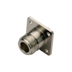 N Connector Panel Mount Straight Female 4Holes Flange for RG316