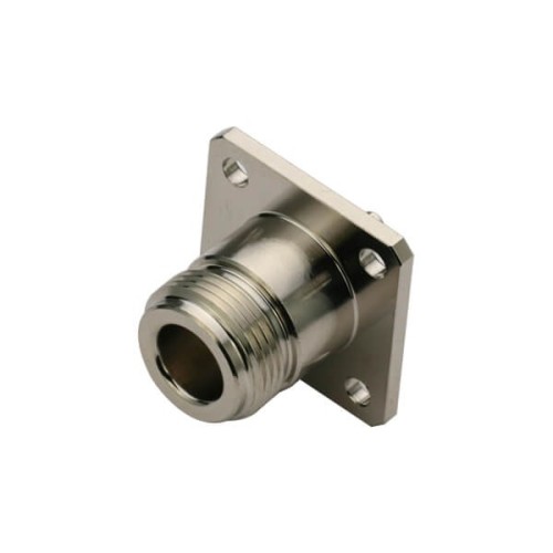 N Connector Panel Mount Straight Female 4Holes Flange for RG316