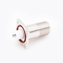N Connector Solder Female Straight Waterproof Welding Plate 4 Hole Flange for PCB Mount