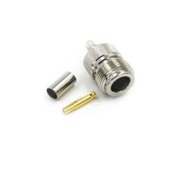 N Connectors Straight Jack Crimp for RG58 LMR195