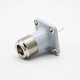 N Female 4 Hole Flange Panel Mount Coaxial RF Lightning Arrester Straight Connector