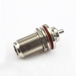 N Female Connector Bulkhead Straight Waterproof Solder for RG174 RG316