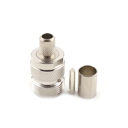 N Female Jack RF Coaxial Connector Crimp for Cable 50-5DFB/LMR300