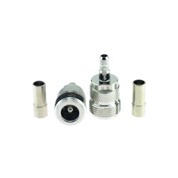N Female Jack RF Coaxial Connector Crimp for Cable RG58