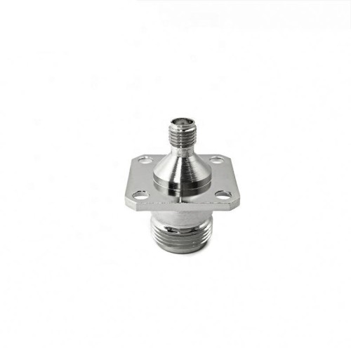 N Female Jack to SMA Female Jack Flange Mount RF Coaxial Connector Adapter