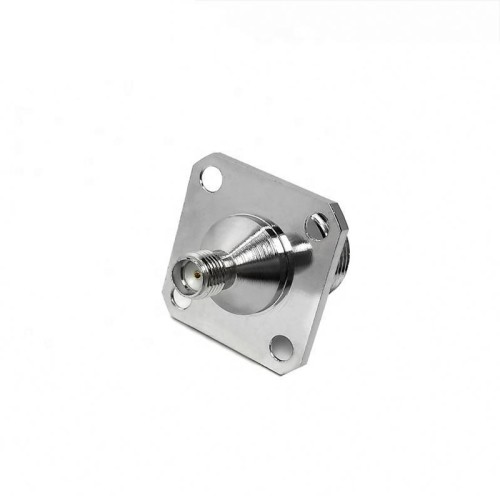 N Female Jack to SMA Female Jack Flange Mount RF Coaxial Connector Adapter