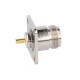 N Female Straight Soldering Connector Gold-plated Socket