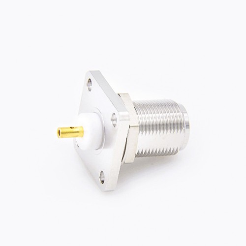 N Female Type Bulkhead 4 Hole Flange Straight Solder for Cable N Female Type Bulkhead 4 Hole Flange Straight Solder for Cable