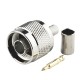N Male Crimp Connector Straight Plug for Cable LMR240