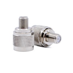 N Male Plug to F Female Jack RF Coaxial Connector Adapter Straight
