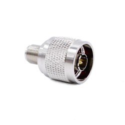 N Male Plug to F Female Jack RF Coaxial Connector Adapter Straight