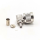N Right Angle Connector Male Crimp for SYV50-3 RG58 RG142