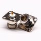 N Solder Type Female Straight 4 Hole Flange Solder Cup for Cable