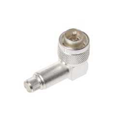 N Type 50Ω Right Angle Cable Mount Connector Plug Crimp Termination 11GHz