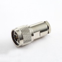 N Type 75 Ohm Connector Male Straight Clamp for SYV75-5