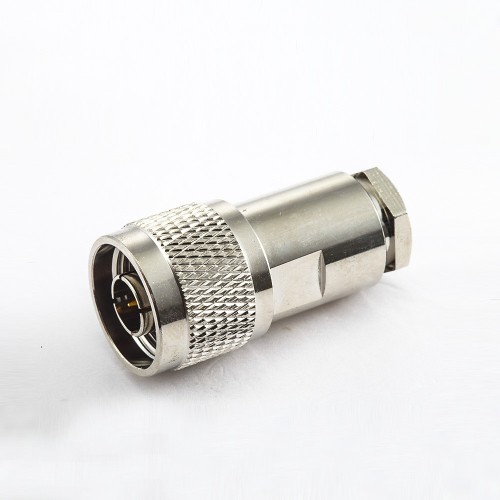 N Type 75 Ohm Connector Male Straight Clamp for SYV75-5