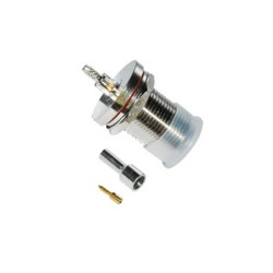 N Type Bulkhead Connector Straight Female Crimp Type