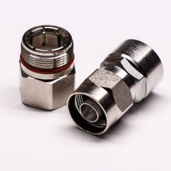 N Type Coax Connector Straight Plug Clamp Type Waterproof