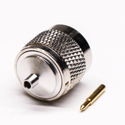 N Type Coaxial Male Connector 180 Degree Solder Type for Cable